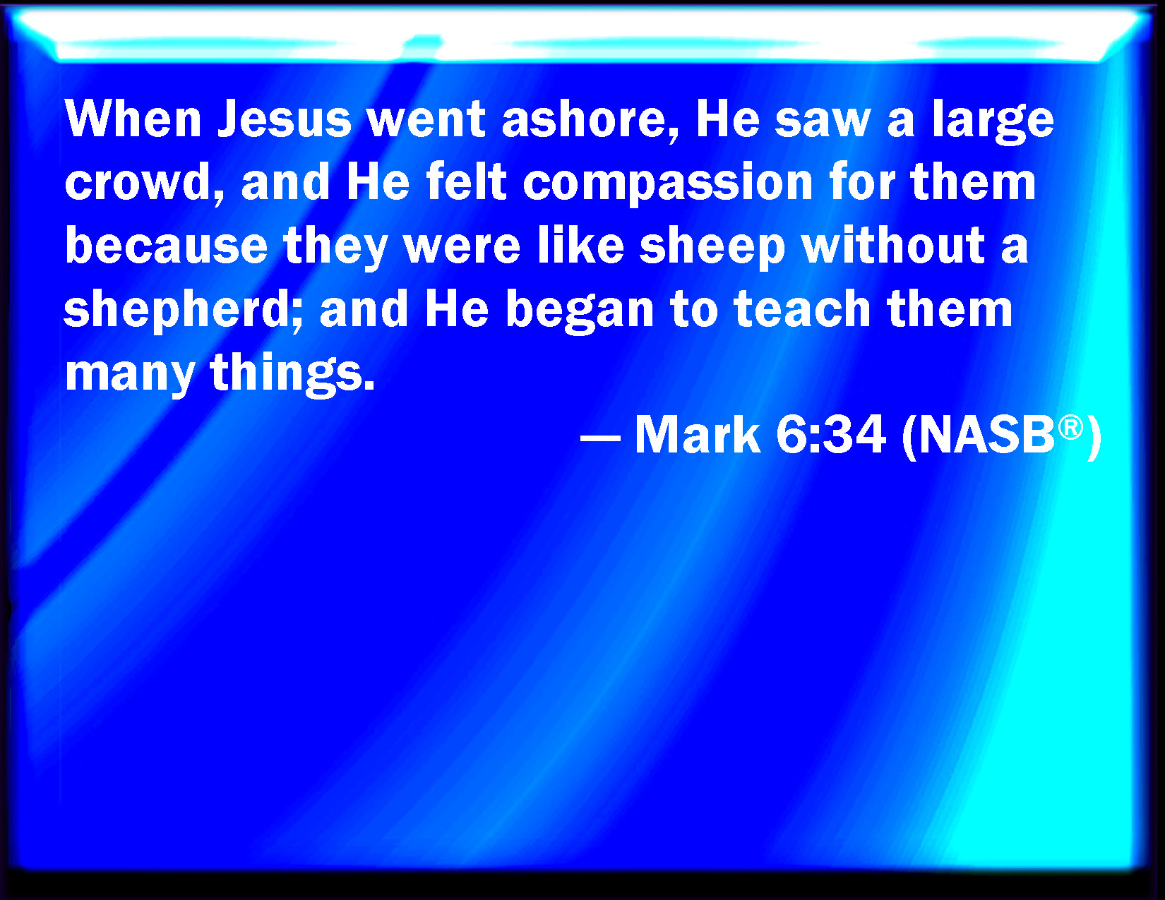 Mark 6 34 44 Commentary